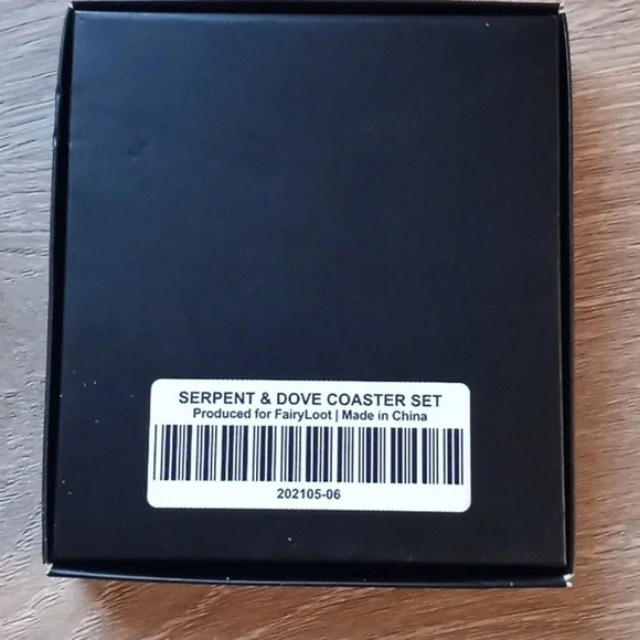 Serpent & Dove Book Series Fairyloot 4 Coaster Set Foiled Theme: Spellcraft Art - Picture 6 of 11